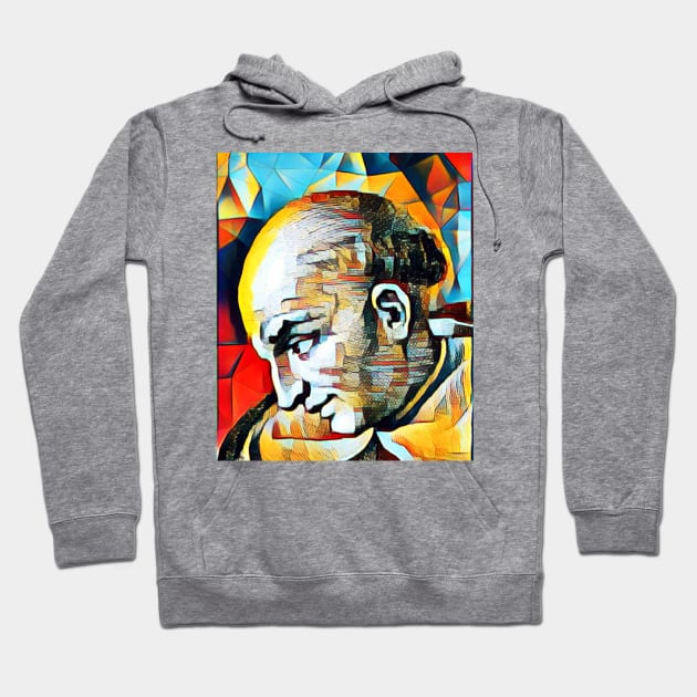 Bartolomé de las Casas Abstract Portrait | Bartolomé de las Casas Artwork 2 Hoodie by JustLit